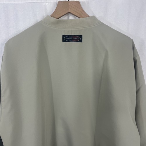 Forrester's Outerwear Womens M Tan Pullover Windbreaker V-neck Jacket Golf - Picture 5 of 10