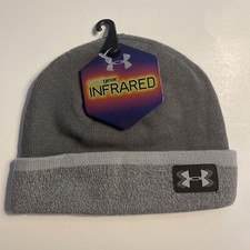 Under Armour Infrared Boys Youth Beanie Hat. Color - Gray. MSRP - 24.99 New  