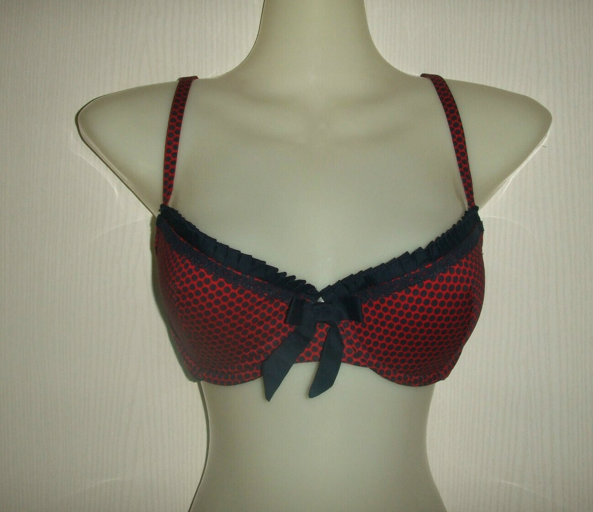 ETAM SOUTIEN GORGE A BALCONNET FR85D, EU70D A POIS BLEU FONCE