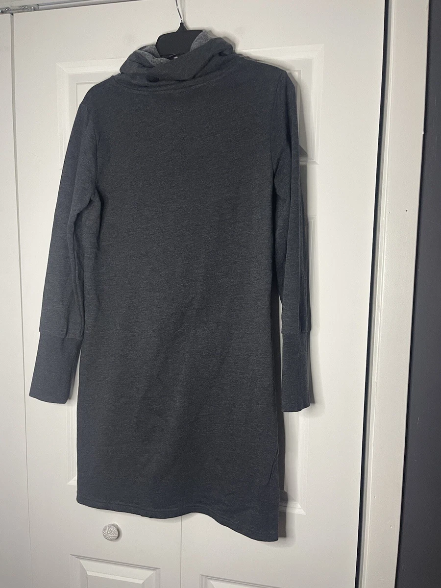 Lole sweatshirt dress small charcoal