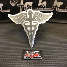 Nurse Logo Hitch Cover - Two Layer - 1/8" Steel - RN Doctor Hospital Medical 