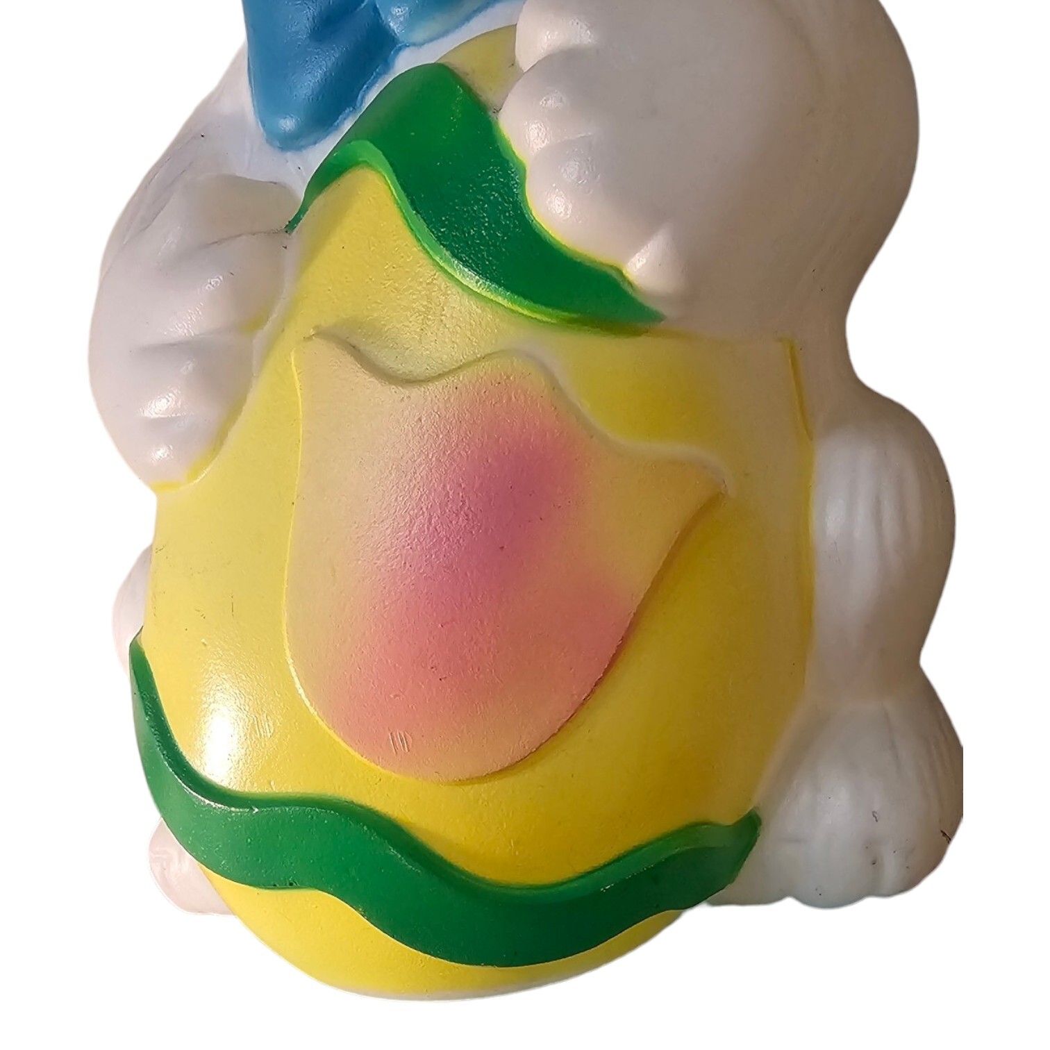 Vintage Sun Hill Easter Bunny Rabbit Blow Mold 27” Pastel Basket Of Eggs