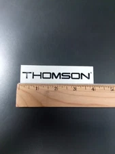 4" Thomson Decal/Sticker Black On Clear