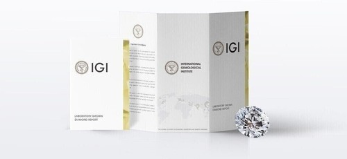 IGI Certified Diamond Stud Earrings Lab Grown 3.00 Carat F VS2 18K White Gold - Picture 5 of 6