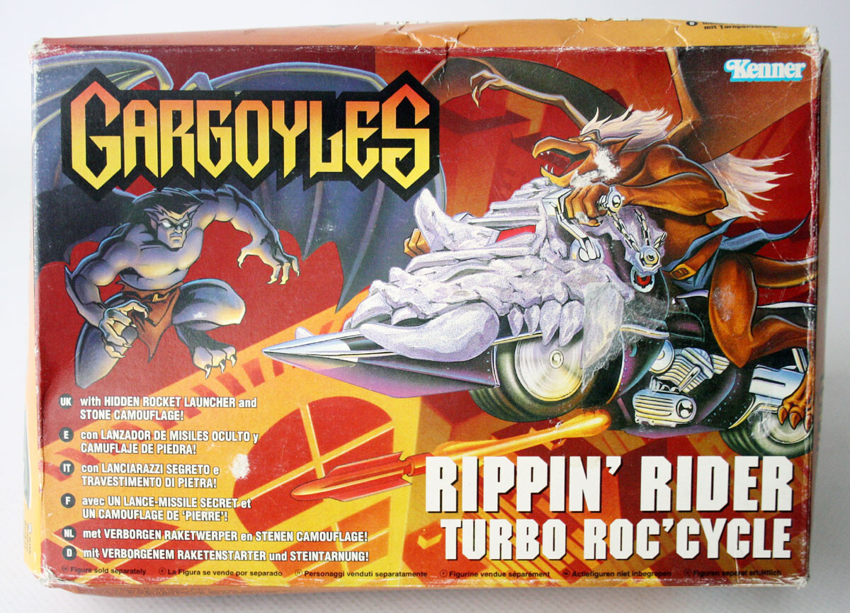 RARE VINTAGE 1995 GARGOYLES RIPPIN' RIDER TURBO ROC' CYCLE KENNER