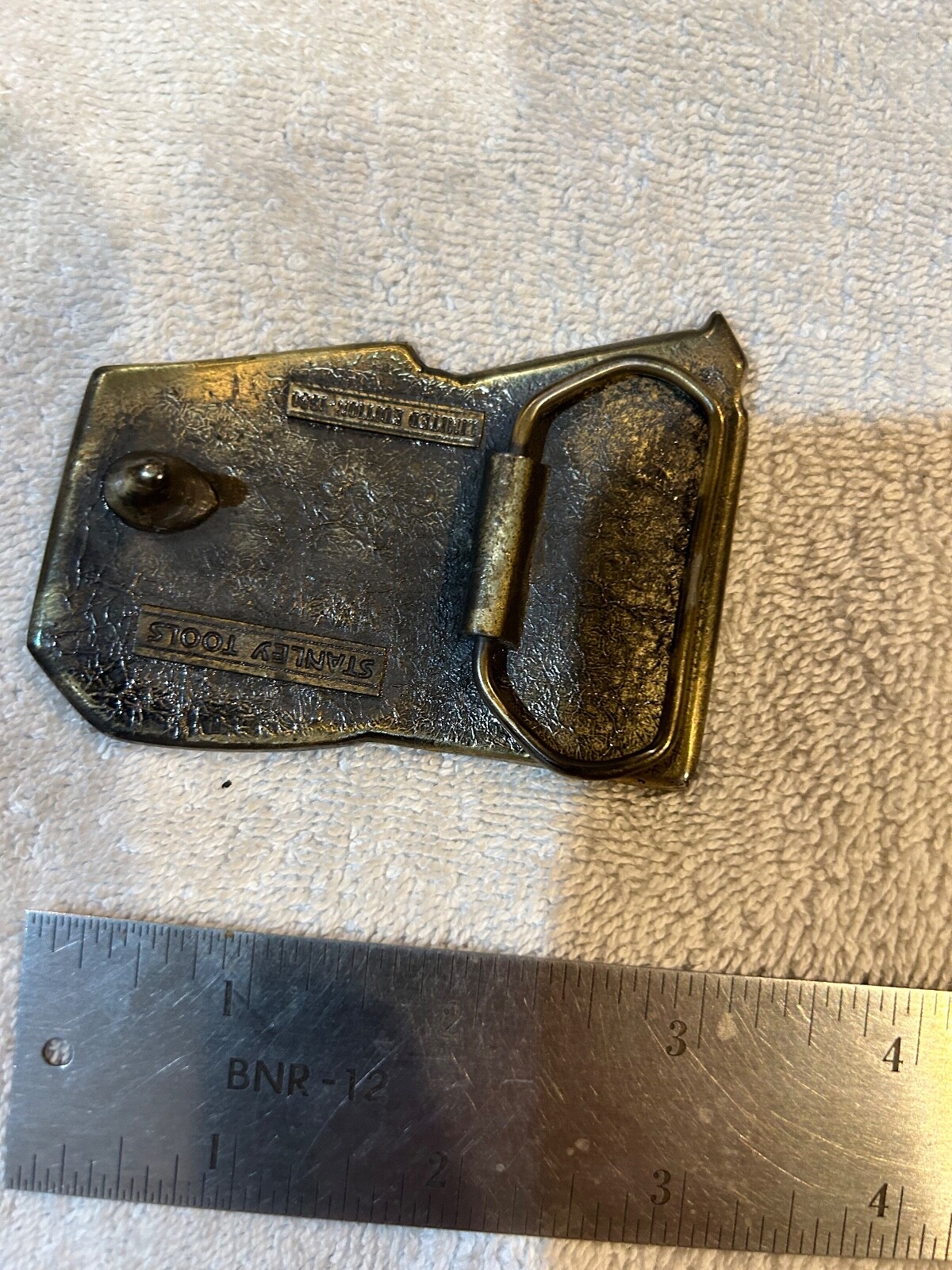 Vintage 1980 Stanley Tools Tape Measure Limited Edition Belt Buckle