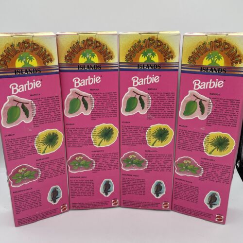 4er Set Vintage 1997 Mattel Philippinen Inseln Barbie Puppe Ausland ausgestellt NEU BOX - Bild 7 von 19