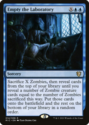 MTG Empty the Laboratory  - Innistrad: Midnight Hunt Commander #014