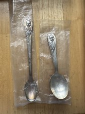 VINTAGE WINTHROP GERBER ADVERTIZMENT BABY SILVER PLATE SPOON SET NEW IN PACKAGE