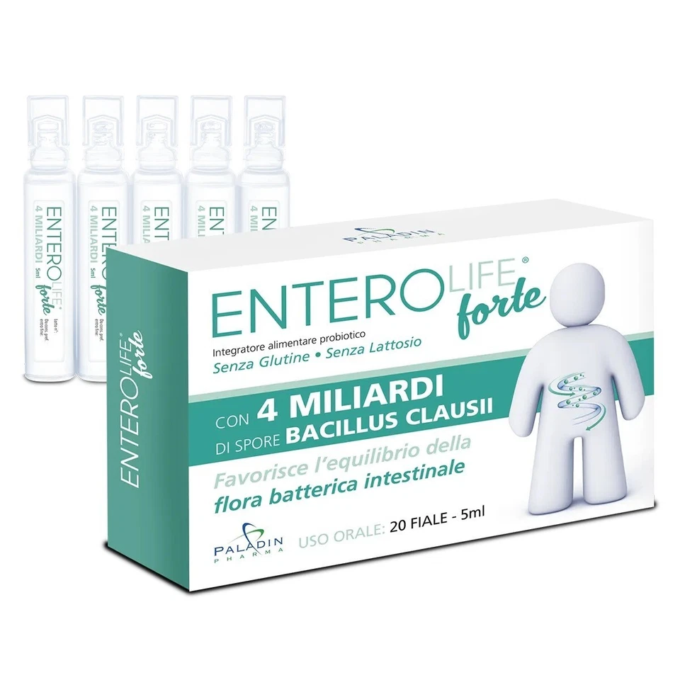 Enterolife Forte 4 miliardi 20 fiale (Fermenti Lattici) Paladin Pharma