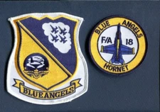 BLUE ANGELS Flight Demonstration Team F-18 HORNET US Navy Squadron Patch Set