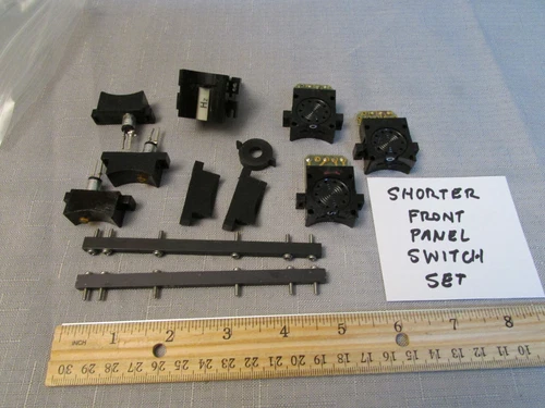 Set of EEcoSwitch Parts 3 Digits 3 Lamps Spacers + Mounting Rails