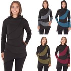 PUREWONDER Pullover Longshirt Langärmlige Shirt-Tunika dr23