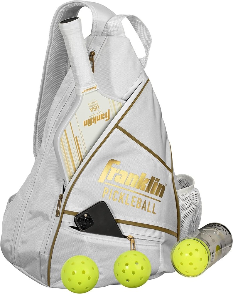 Pickleball Gear Sling Bag with Secure Stash Pocket for Essentials Pickleball Gear Sling Bag with Secure Stash Pocket for Essentials