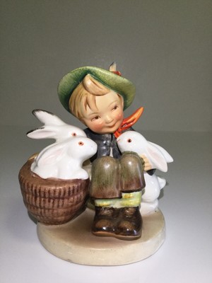 hummel boy with bunnies