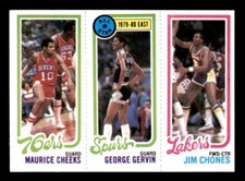 1980 Topps Basketball #37 Cheeks Gervin Chones NM/MT *e9