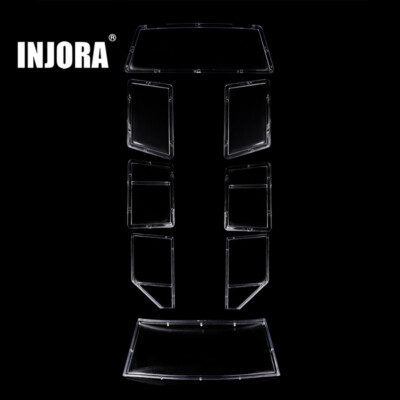 INJORA Car Windows Set for INJORA 313mm Wheelbase Cherokee Body