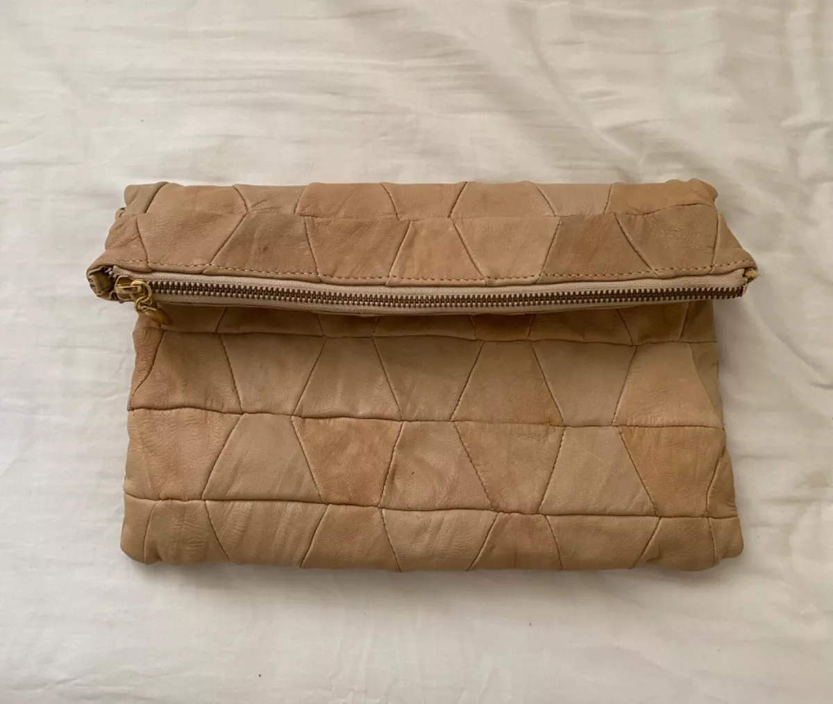 Beige clutch hotsell bag