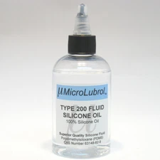 MicroLubrol 200 Fluid Pure Silicone Lubricant Oil PDMS 50 cst centistokes 4 oz