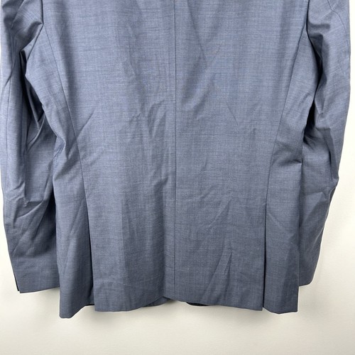 Hugo Boss Blazer Men’s EU Size 48 US 38R Blue Guabello Super 120 Virgin Wool - Picture 8 of 14