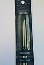 Susan Bates Quicksilver Size 2 , Silkon Finish 10" 