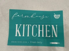 Brand New, Chalk Couture FARMHOUSE KITCHEN  transfer, Retired 