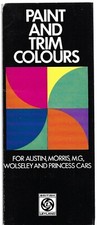 Austin Morris MG Wolseley Vanden Plas Colours & Trims c1973 UK Market Brochure