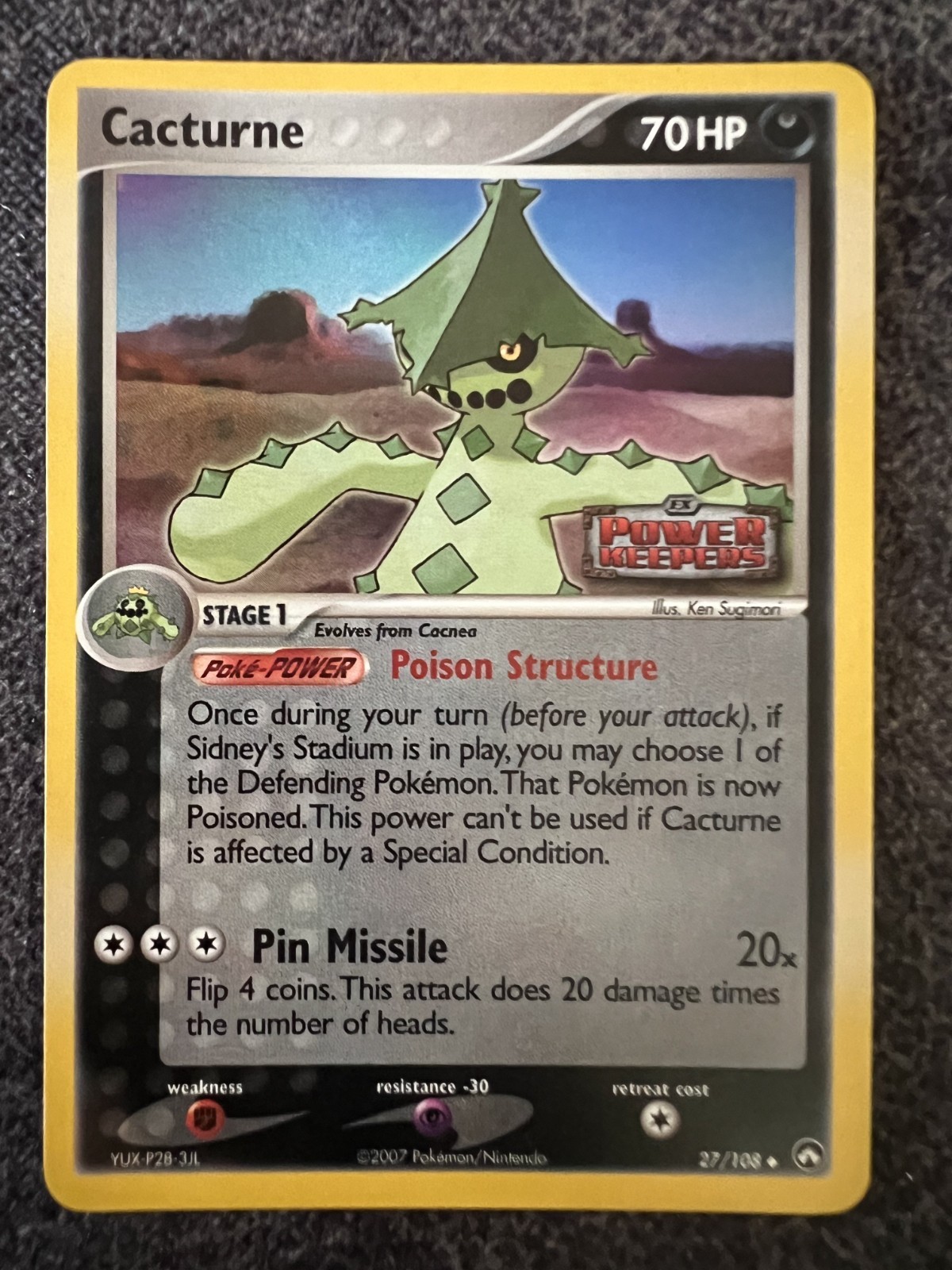 Cacturne 27/108 Uncommon Holo Pokemon Card NM