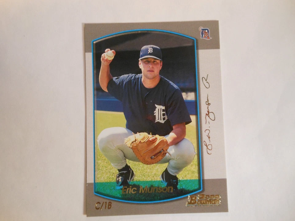 Bowman Gold #333 Eric Munson Detroit Tigers SP 69/99 2000 Foto 2 de 4
