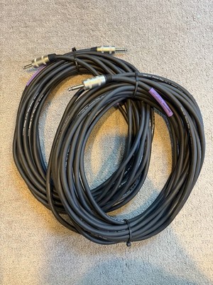 Pro Co S12 Speaker Cable - 1/4 inch TS Jumbo to 1/4 inch TS Jumbo - 50 foot (X2)
