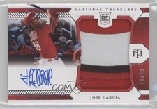 2021 National Treasures Material Signatures 10/99 Jose Garcia Rookie Auto RC