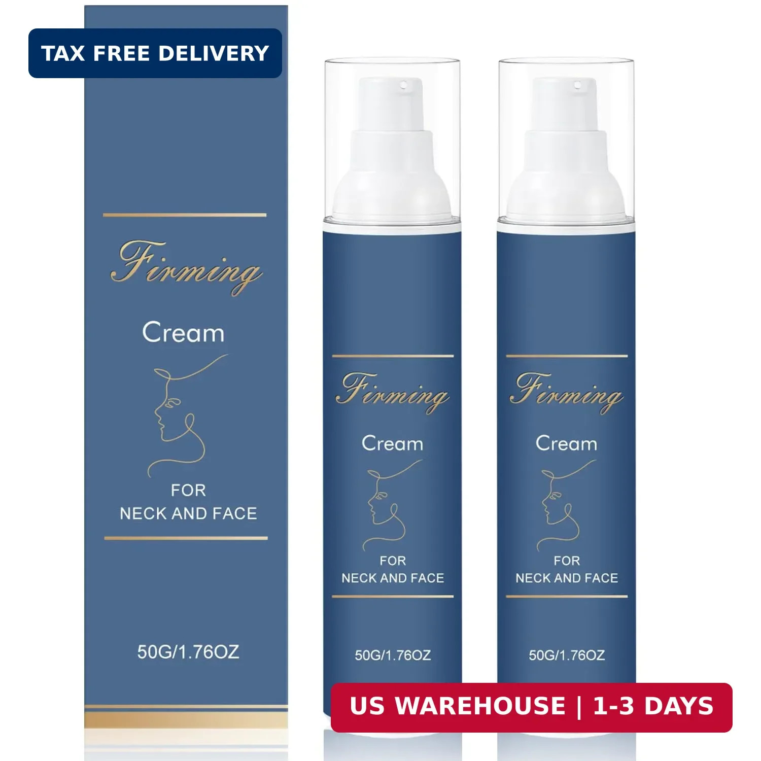 2 Pc Firm & Restore Formula Night Cream Deep Hydrating Anti-Wrinkle Moisturizer