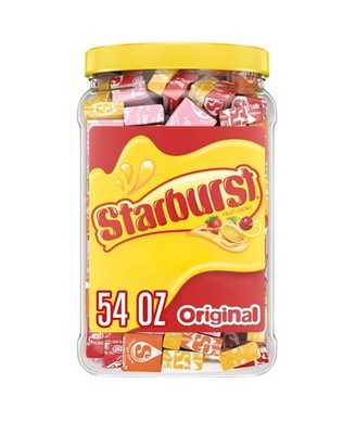 Starburst Original Fruity Chewy Candy Bulk Jar, 54 oz