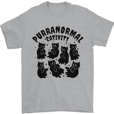 T-Shirt Halloween Pour Homme Purranormal Cativity Drôle 100% Coton - Photo 1/4