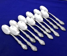 SET OF 11  NEAR MINT TEASPOONS INTERNATIONAL STAINLESS TAIWAN