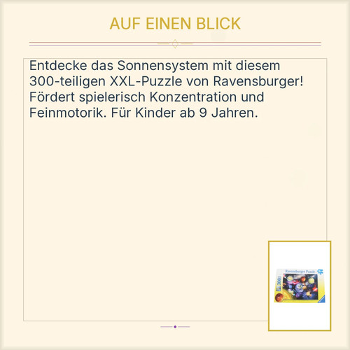Ravensburger Puzzle Sistema Solare 300 XXL Pezzi Spazio - Foto 3 di 4