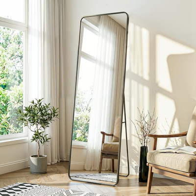 Full Length Mirror, 56''X15'' Floor Standing Full Body Mirror for Bedroom, Wall Mo