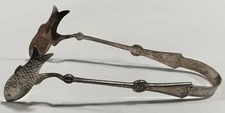 Antique ROGERS BROS Silver Plate Sardine Tongs