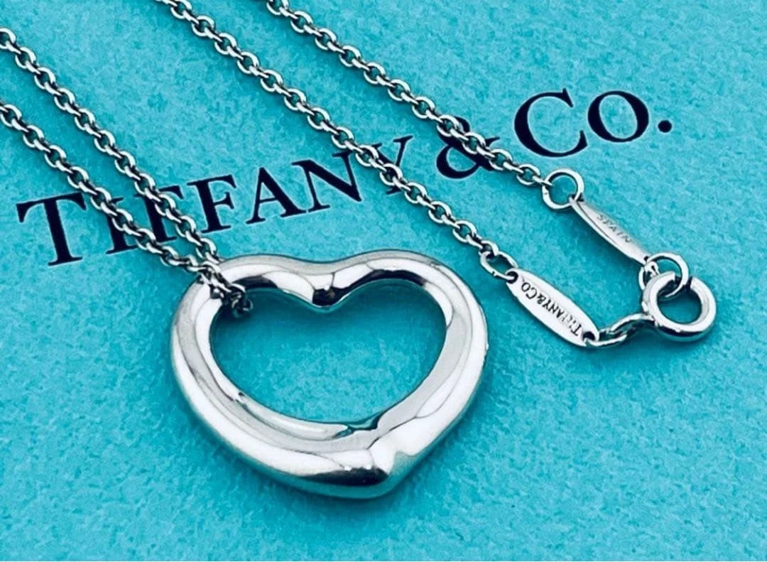 Tiffany Open Heart Necklace for sale | eBay