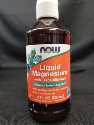 Now Liquid Magnesium with Trace Minerals 8 Fl oz Supplement EXP 7/2029