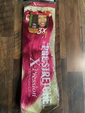 Pre Stretched Braiding Hair 3X 52" pink X-Pression ultra braid