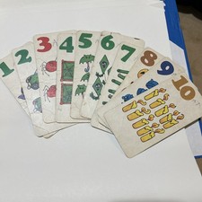 Vintage 1978 Sesame Street Number Cards