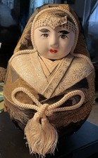 Vintage Wedding Dolls Japanese Hime-daruma Gofun Bride