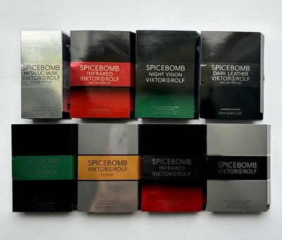 Viktor & Rolf Spicebomb Cologne Perfume Collection 8pc Sample Set