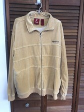 Karl Kani Full Zip Velour Track Jacket Tan XL
