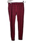 Liverpool Jean Company Women Leggings Size 4 Red Black Plaid — photo 1