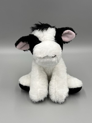 The Petting Zoo Cow Plush Black White 9  Stuffed Animal
