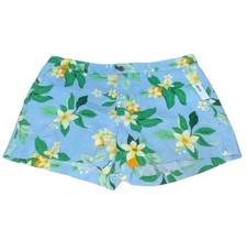 NWT Old Navy Linen Blend Blue Floral Everyday Shorts - Women  s 12
