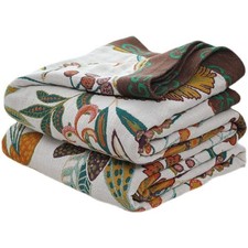 Boho Throw Blanket for Bed 60 x80 , 100 Cotton 60 X 80 , I - Floral