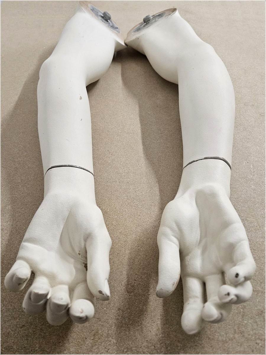 Set of Vintage male ROOTSTEIN Mannequin parts 2x Arm + 2x Hand